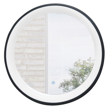 Metal and Plastic Mirror with On / Off Switch, IP44 Dimmable